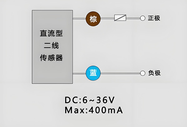 直流二线接近开关接线图